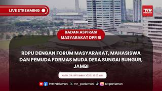 BAM DPR RI - RDPU DENGAN FORUM MASYARAKAT, MAHASISWA DAN PEMUDA FORMAS MUDA DESA SUNGAI BUNGUR JAMBI