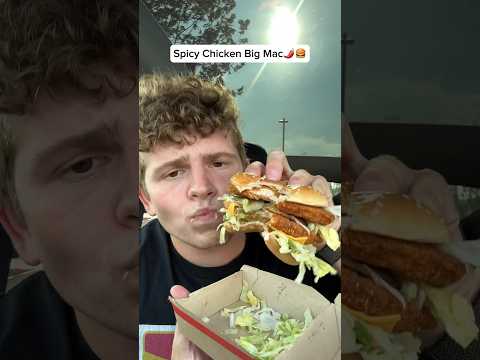 Eating McDonald’s new Big Mac sandwich!