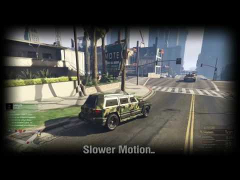 GTA Online: Nightshark suv VS Rhino tank crashes!