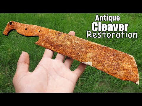 A very OLD Broken & Rusty Cleaver - Incredible Restoration