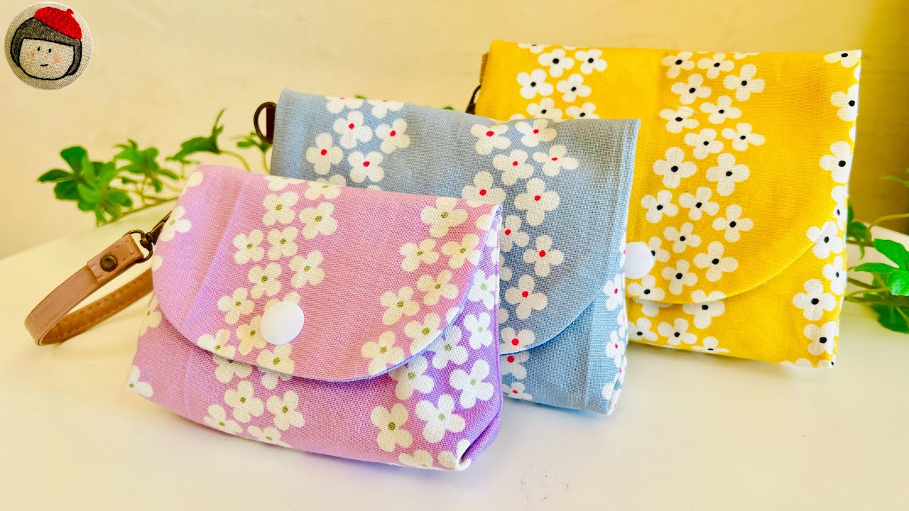【プレゼントにいかがですか？】３サイズ　簡単ポーチの作り方