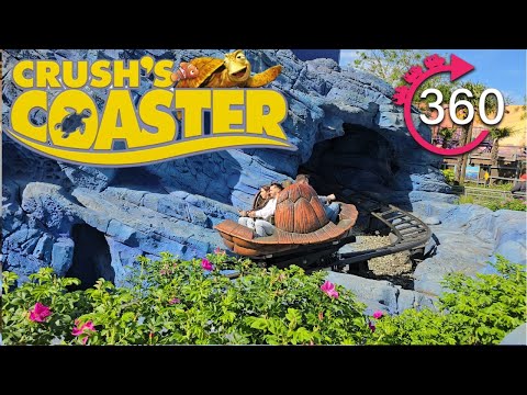 360º Ride on Crush's Coaster at Disneyland Paris