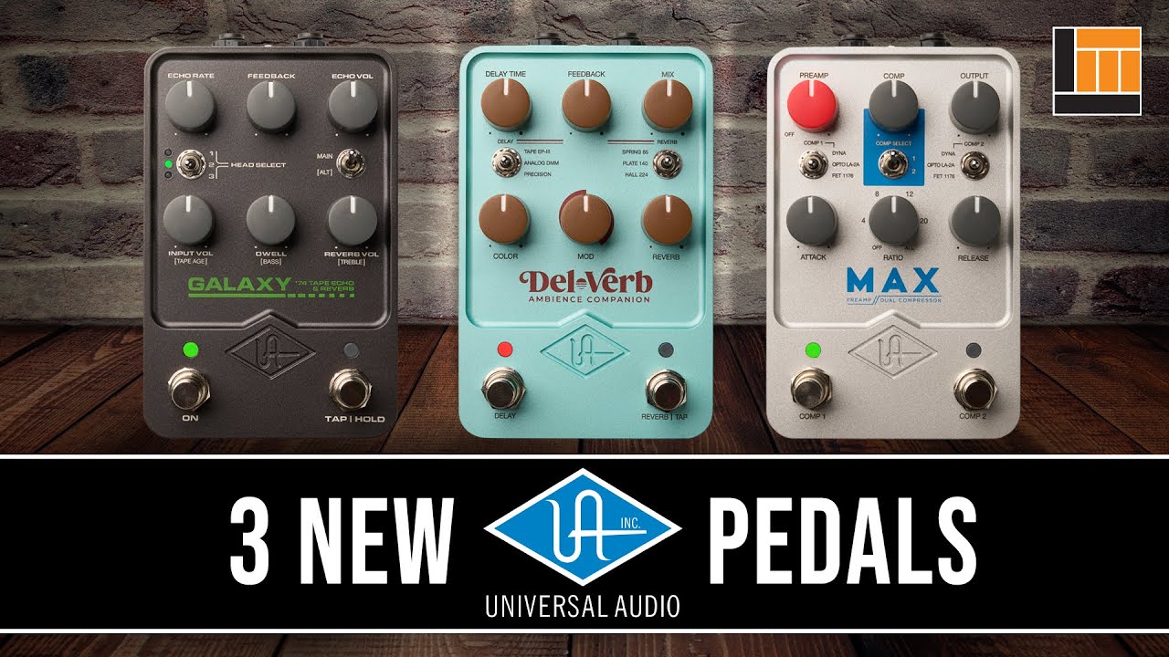opens link to 3 New UAFX Pedals - Galaxy | Del-Verb | MAX [Keys & Bass Demo]
