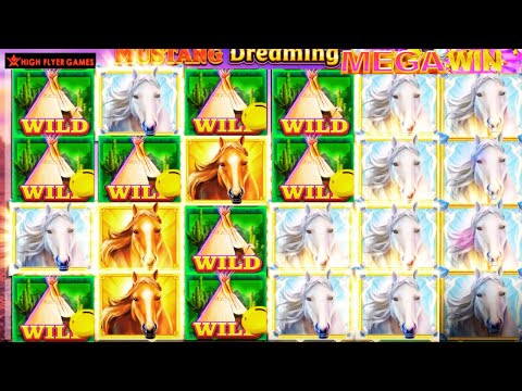 HUGE BIG WIN MUSTANG DREAMING SLOT | 50 FREE SPINS JACKPOT