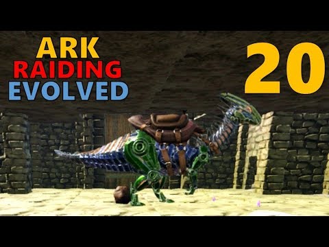 [20] RAIDING THE STONE BASE! WE STOLE A PARASAUR (ARK Raiding Evolved)