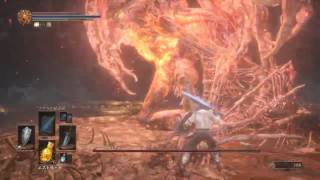 【Solo】Dark Souls III Boss Battle -Demon Prince-【Low Health】