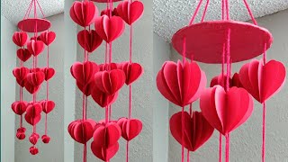 DIY Wall Hanging | Heart Design Valentine's Day Room Decor | Valentine's Day Decoration Ideas
