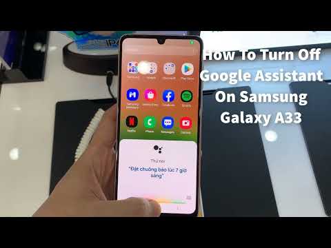 How to Disable Google Voice Assistant in Samsung Galaxy A33 - Turn Off Google Assistant