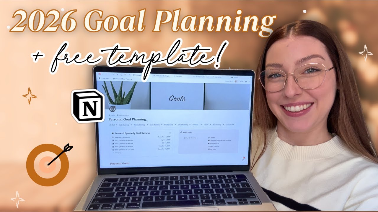 2026 Goal Setting in Notion (+ FREE Notion Goal Planning Template!)