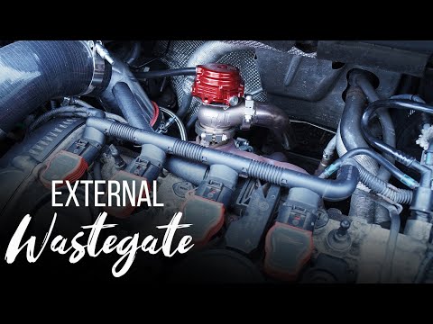 VW MK6 GTI Tial External Wastegate Install MV-S 38mm on a Big Turbo MKVI 2010-2014