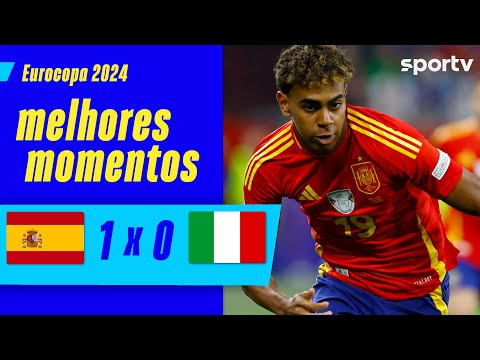 Gols e lances de Espanha x Itália