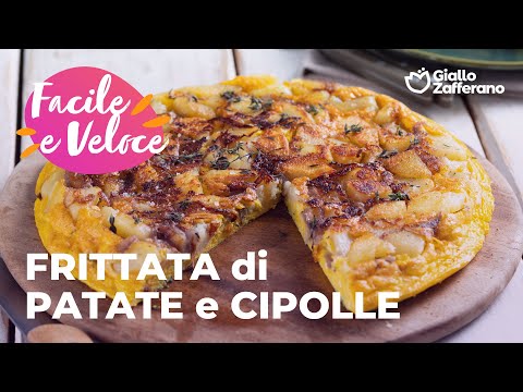 FRITTATA di PATATE e CIPOLLE - FACILE, VELOCE e BUONISSIMA😍✨🥔🧅