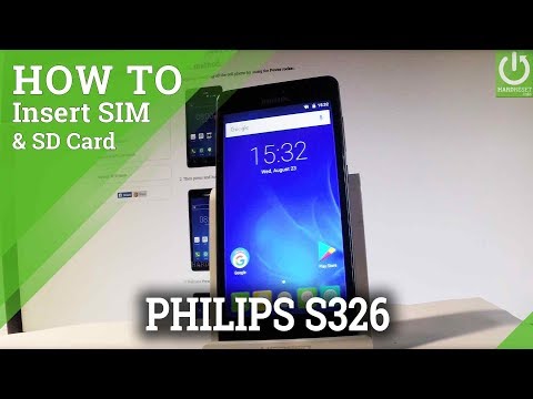 How to Set Up SIM and SD on PHILIPS S326 - Insert SIM & SD Card