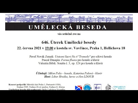646. Úterek Umělecké besedy 22. 6. 2021, 19:00 CET