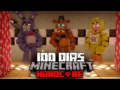 Sobreviví 100 días En Un Apocalipsis de FIVE NIGHTS AT FREDDY'S En Minecraft HARDCORE... Esto pasó