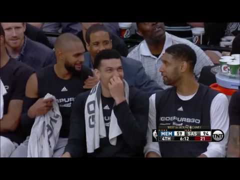 NBA, playoff 2016, Spurs vs. Grizzlies, Round 1, Game 1, Move 45, Boban Marjanovic, dunk