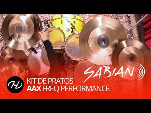 Kit de pratos Sabian AAX Freq Performance