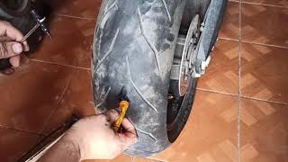 Kit para Parchar llanta de moto para emergencia