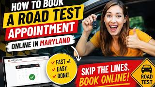 How to book a road test appointment online in Maryland