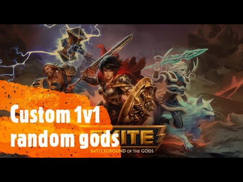 Smite - Custom 1v1's Max gold random gods W/brad