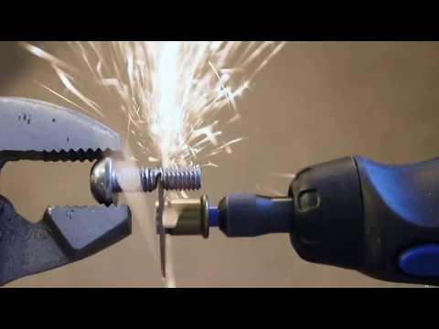 Cordless Dremel Tool vs. Metal Bolt Screw
