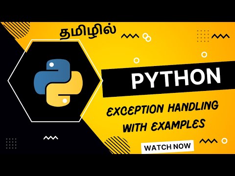 Python Exception Handling Syntax And Examples Explained In Tamil Python Try Except Else Finally