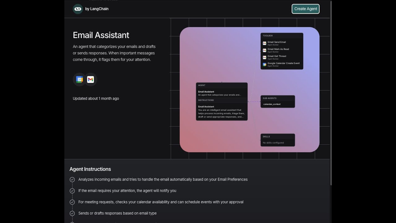 How I built an AI agent to automate my emails with LangSmith Agent Builder