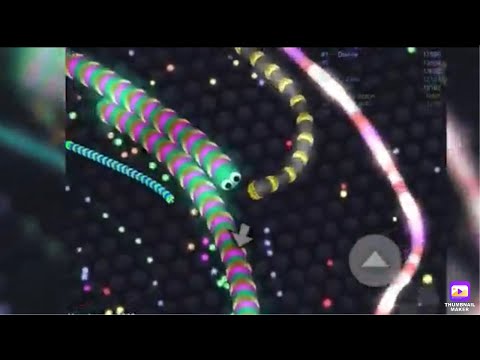Slither.io 1 tiny hacker snake vs. 37184 big pro snakes - Epic slither.io gameplay!