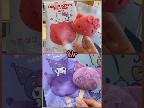 A challenge between Hello Kitty, Chrome, or Melody  #Hello Katie #Chrome #Melody #Shorts