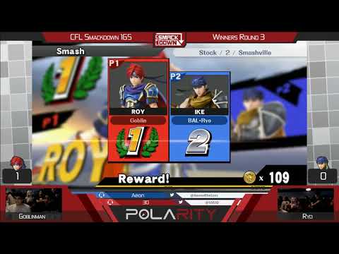 CFL Smackdown 165 WiiU - Goblinman (Roy) vs Ryo (Ike) - Winners R3