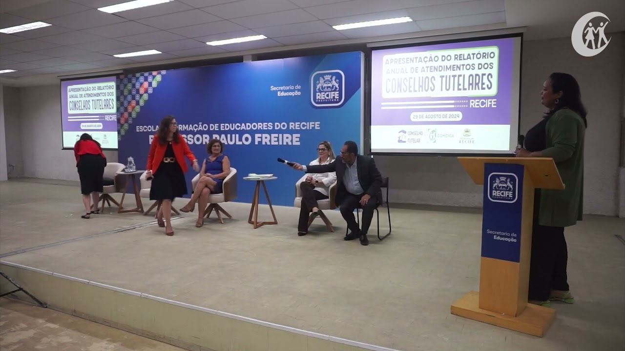 Apresentação do Relatório Anual dos Conselhos Tutelares do Recife 2023 - 1°semestre 2024