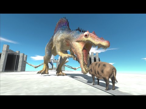 #Shorts Dinosaur Race 78 🐉 🐊 - Animal Revolt Battle Simulator 🏇 🏆🏆🏆