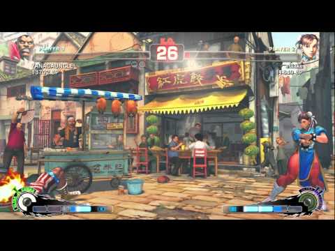 Uryo [Chun] vs YANAGAUNCLE [Balrog] SSF4 Japanese Online Ranked Matches - TRUE-HD