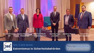 Vorschaubild: Diskussionsreihe 360°: „Extremismus in Sicherheitsbehörden“ – Wie sich der Staat selbst kontrolliert“