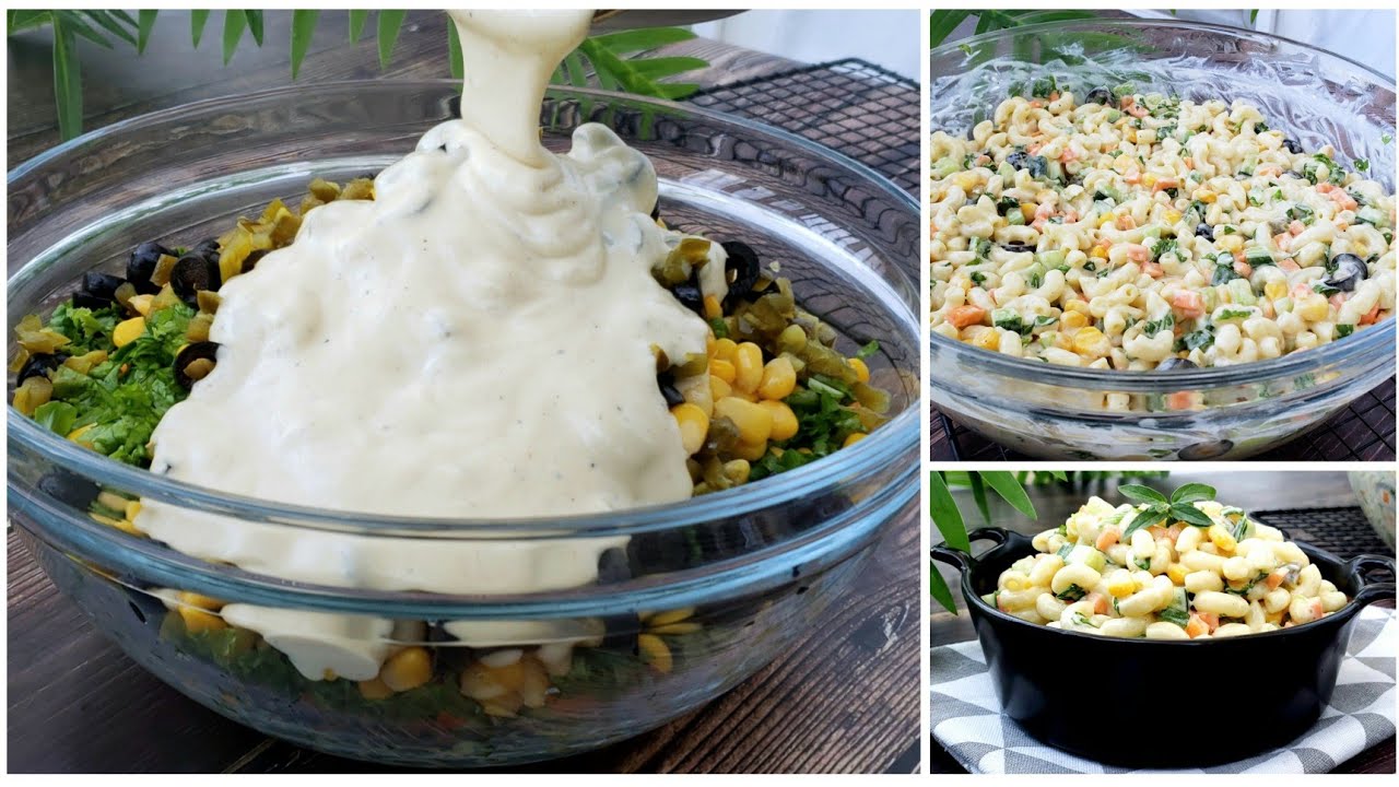 سلطة المكرونة مرررة رهييبه ومخارجة للعزومات 