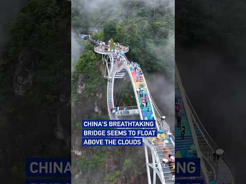 China's breathtaking bridge seems to float above the clouds #coolchina