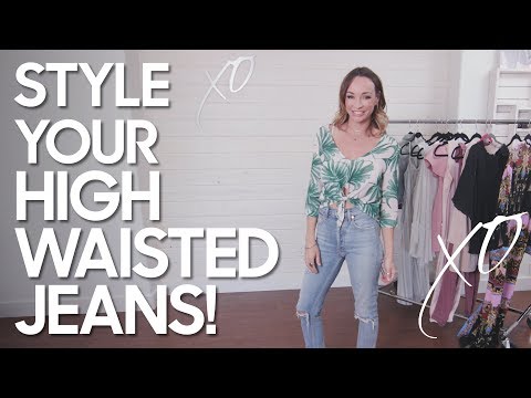 How to Style High Waisted Jeans