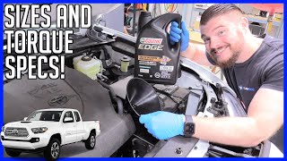 Change Oil and Filter Toyota Tacoma