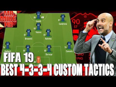 FIFA19|THE BEST FORMATION (4-3-3 (4) TUTORIAL- BEST CUSTOM TACTICS & PLAYER INSTRUCTIONS POST PATCH!