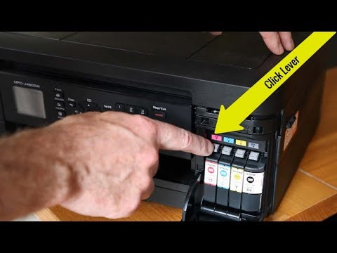 How to change a Brother inkjet printer cartridge