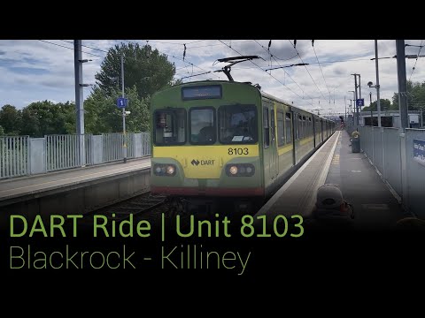 Ride Onboard DART class 8100 Unit 8103 from Blackrock to Killiney