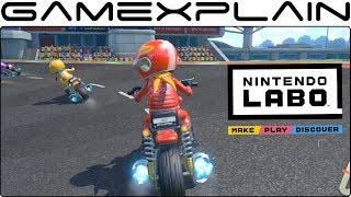 Nintendo Labo Motorbike Gameplay (Racing + Track Creator!)