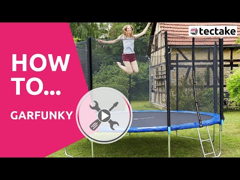 Aufbauanleitung Trampolin Garfunky mit Sicherheitsnetz | tectake