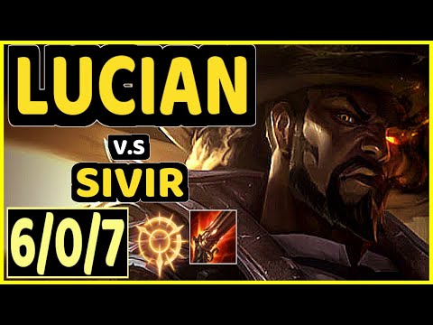 APOLLO (LUCIAN) vs SIVIR - 6/0/7 KDA BOTTOM ADC CHALLENGER GAMEPLAY - NA