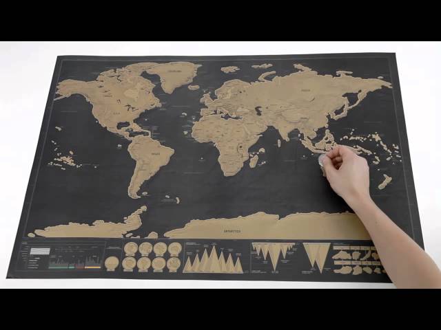 Luckies Scratch Map Deluxe (60 x 82 cm) - buy at Galaxus