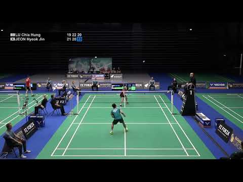 Match point - Lu Chia Hung vs Jeon Hyeok Jin - MS, SF - Denmark Masters 2022
