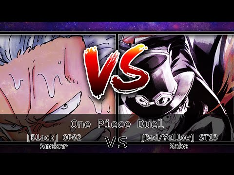 One Piece Card Game Duel #145 - [Black] OP02 Smoker vs [Red/Yellow] ST13 Sabo