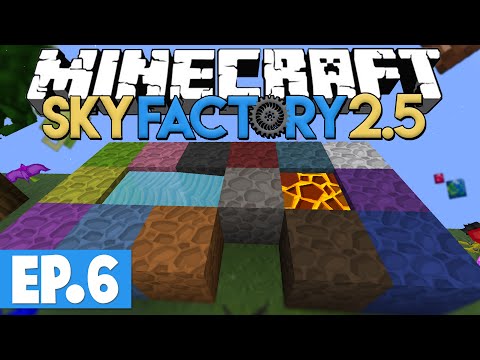 Gaming On Caffeine - Minecraft Sky Factory 2.5 - CHISEL UPGRADES & AUTO COBBLE GENERATION! #6 [Modded Skyblock]
