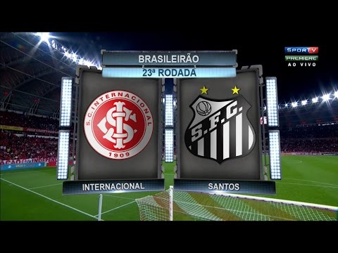 Gols, Internacional 2 x 1 Santos - Brasileirão 08/09/2016 [HD]