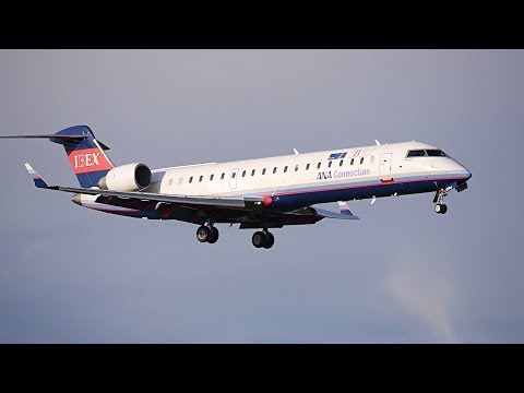 IBEX Airlines Bombardier CRJ-700 JA07RJ Landing at NRT 16R